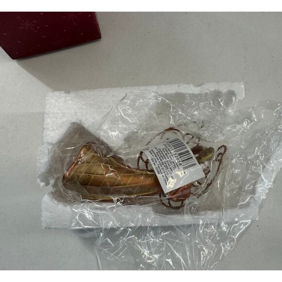 Vintage Russ Praying Angel Ornament Golden Renaissance Christmas - Picture 5 of 7